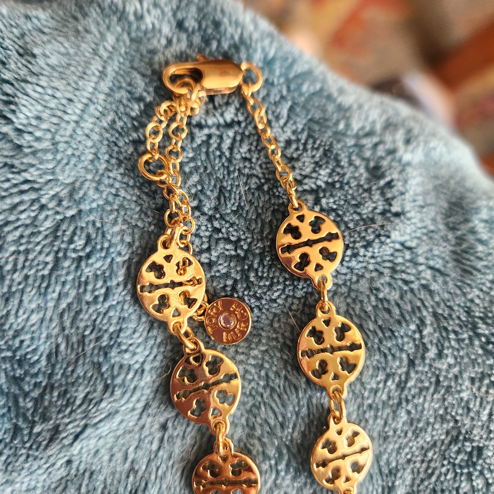 Tory Burch Gold Multi Layered Necklace - Picture 2 of 6